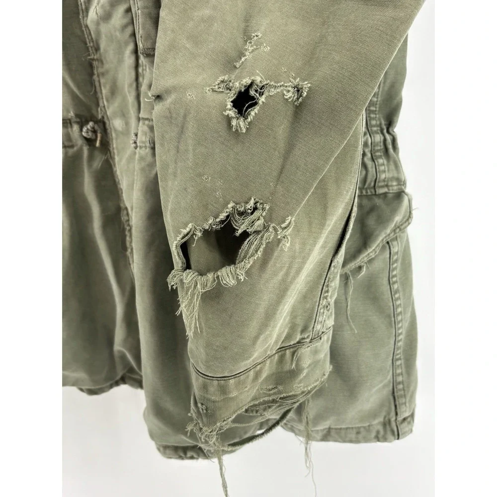 US Army M-65 Field Jacket Size Small USA Vintage Coat M65 Distressed Vietnam Era